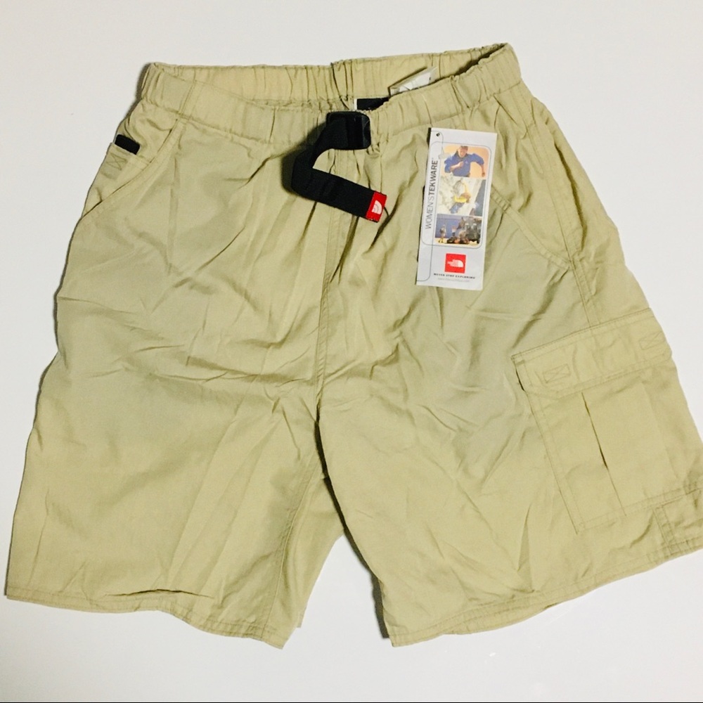 NWT The North Face Packable Hiking Shorts Casual Active Womens Size L Dune NEW